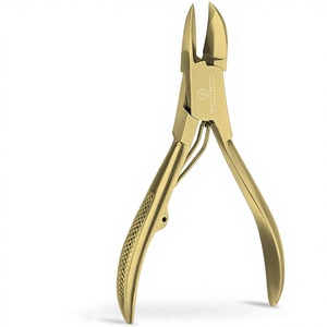 ที่ตัดเล็บโลหะคมกริบระดับมืออาชีพ ชุบทอง ปากกว้าง ตัดได้ทั้งเล็บหนาและเล็บขบ บรรจุกล่อง - Product Image 1