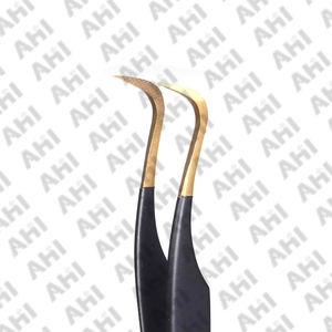 Pinzas de Acero Inoxidable Duraderas para Extensión de Pestañas, Agarre Perfecto, Punta Dentada, Longitud de 125-150 mm, Logotipo Personalizado para Salones de Belleza - Product Image 6