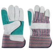 Guantes de Protección Industrial Resistentes con Certificación CE, Palma de Cuero Doble, Impresión Personalizada, Protección de Seguridad, Ajuste Cómodo - Product Image 5