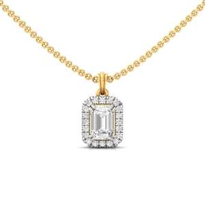 Pendentif solitaire Infinity Radiance en diamant cultivé en laboratoire, plaqué or 10 carats, certifié GIA, bijoux de style ethnique, cadeau pour femme, spécial - Product Image 5