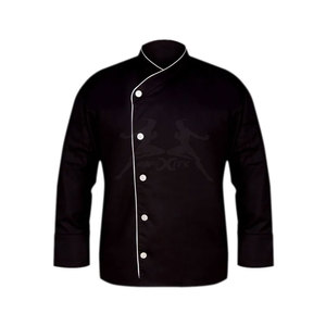Uniforme de chef élégant, uniforme de chef de qualité supérieure, matériau respirant avec un design pratique et une coupe confortable pour la cuisine professionnelle - Product Image 2