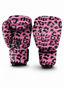 Custom Made Leopard Design Boxing <b>Gloves</b> PU Leather MMA Training Sparring <b>Gloves</b> Fitness Punching Bag Custom Logo Design <b>Gloves</b> - Product Image 4