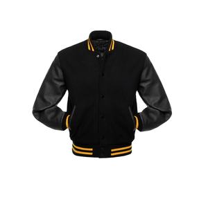Veste de baseball d'hiver sur mesure en gros, design personnalisé, haute qualité, réversible, manches longues, col montant, toile vintage, tout - Product Image 1
