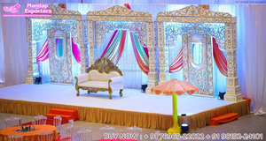 Decoración de escenario de boda de estilo tradicional tamiano, decoración de escenario de boda con temática exclusiva de Tailandia - Product Image 6