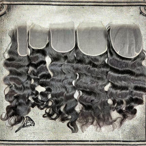 Bonne fermeture à lacets. Seule vierge cheveux humains utilisés pour fermeture de dentelle - Product Image 1