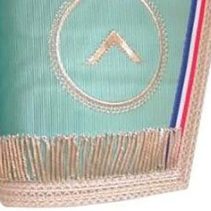 Guantes Masónicos de Primera Calidad con Símbolo de Compás y Escuadra Bordado, Puños de Algodón de Alta Calidad - Product Image 6