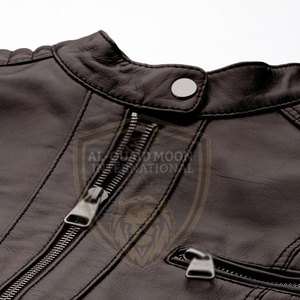 Stand Collar Bulk Women Leather <b>Jacket</b> <b>Plus</b> <b>Size</b> Leather <b>Jacket</b> Outdoor Use Women Leather <b>Jacket</b> - Product Image 5