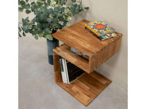 Premium Nordic Solid <b>Oak</b> Wood <b>Bedside</b> <b>Table</b> with Drawer Scandinavian Minimalist Nightstand Modern Wooden Side <b>Table</b> for Bedroom - Product Image 2