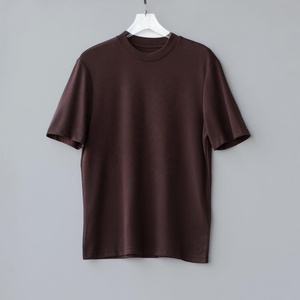 เสื้อยืดสีเบจผ้าคอตตอน 100% หนัก 240GSM แบบสั่งทำพิเศษ พร้อมบริการพิมพ์ลายนูน พิมพ์สกรีน ปักลาย  ทรงไหล่ตก - Product Image 3