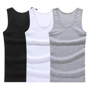 100% Cotton <b>Men's</b> Tank <b>Top</b> Sleeveless Active Gym Workout Shirt - Product Image 1