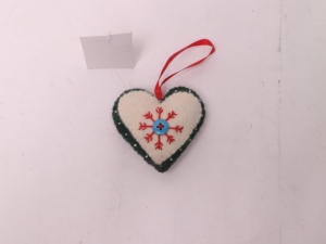 Adorno Navideño de Fieltro en Forma de Corazón |    Adornos Festivos para Árboles |   Decoraciones Navideñas de Fieltro al por Mayor |   Proveedor al por Mayor - Product Image 3