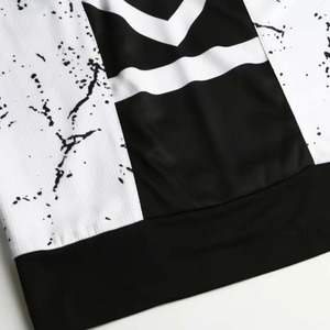 Men's White Black Print Basketball Shorts Elastic Waist Breathable Polyester Summer Sportwear Regular Fit - Product Image 2