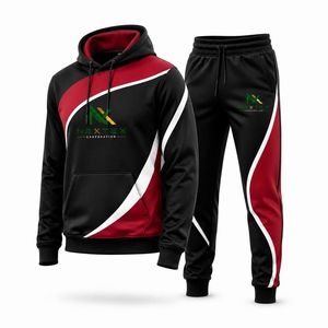 Conjunto Deportivo Personalizado por Sublimación, Sudadera con Capucha y Pantalones Deportivos para Hombre, Uniforme de Equipo - Product Image 3