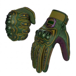 Stylish Design Motorbike <b>Gloves</b> Leather Hard Knuckle Protection Full Finger Racing Gear for Street Riding 2026 - Product Image 2
