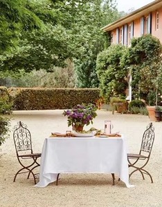 Large Linen <b>Tablecloth</b> 100% Cotton Cover Premium Brand Washable Fabric Elegance Weddings Banquet Modern& Stylish High Quality - Product Image 2