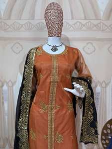 Elegante Salwar Kameez de Tela de Poliéster Premium con Bordado Rico, Secado Rápido, Corte Regular, Estilo Bollywood, para Fiestas - Product Image 5