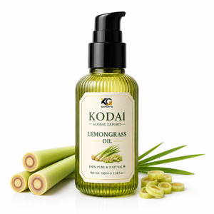 Aceite Esencial de Limoncillo de Tamil Nadu 100% Puro y Natural de Primera Calidad, Destilado al Vapor, para Aromaterapia y Cuidado Facial, Kodai Global Export - Product Image 1