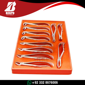 Nouvel arrivage : Kit d'instruments dentaires en acier inoxydable (10 pièces) – Pinces d'extraction dentaire et instruments chirurgicaux dentaires - Product Image 4