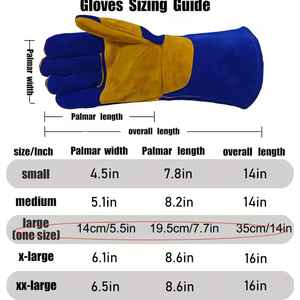 Guantes de seguridad, guantes de trabajo resistentes a cortes, guantes de cuero de vaca - Product Image 6