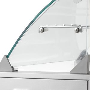 Griglia Commerciale per Hot Dog e Salsicce a 5 Rulli, 12 Capacità, 750W, Doppio Controllo Temperatura, Coperchio in Vetro, Acciaio Inossidabile - Product Image 3