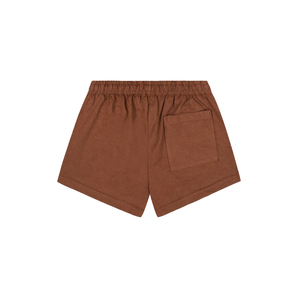 Shorts de Discoteca Soho Premium para Mujer, de Pana de Algodón Grueso de 280 GSM, Cintura Elástica, Acabado Vintage, Personalizados OEM, Casuales para Descansar - Product Image 3