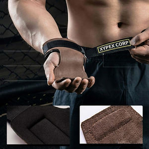 Guantes Protectores de Palma de Cuero Vacuno de 7mm Personalizados para Levantamiento de Pesas y Entrenamiento de Potencia - Protección Profesional con Agarre Antideslizante - Product Image 5