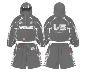 Ensemble de survêtements en nylon pour femmes, streetwear d'été, ensemble coupe-vent en nylon 2 pièces, tenue streetwear en nylon - Product Image 6