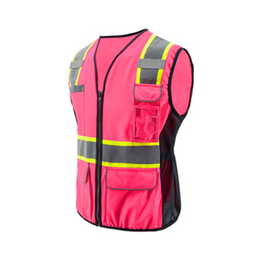 Chaleco de Alta Visibilidad con Cintura Elástica Tejida 100% Poliéster, con Bolsillos, Unisex, para Seguridad Vial - Product Image 2