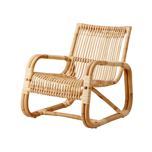 Silla de Salón Hecha a Mano con Detalles de Caña Natural, Silla de Interior para Sala de Estar, Silla de Descanso No Apilable - Product Image 2