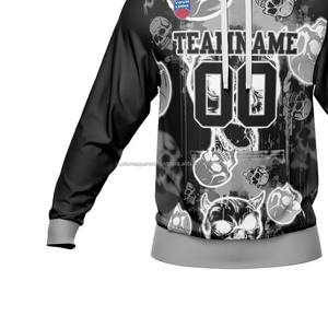 Sudadera con Capucha Premium con Estampado 3D, Ropa Urbana Personalizada, Sudadera Holgada con Hombros Caídos para Hombre, Sudadera de Felpa con Estampado de Espuma de Alta Densidad - Product Image 4
