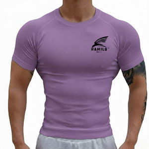 Chemise de compression respirante de haute qualité, design 2024, personnalisez votre propre logo, chemise de compression pour hommes - Product Image 4