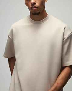 Top Selling Summer Casual Wear Heavyweight T-shirt Men 100% Cotton Loose Fit Breathable Comfortable <b>Hip</b> Hop Customizable - Product Image 2