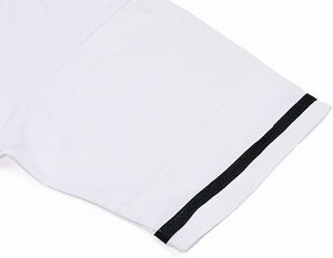 Camiseta de Béisbol Unisex de Manga Corta con Cierre de Cordón, Blanca, de Poliéster Sólido, Corte Regular, Ropa Deportiva para Adultos, Nombre del Jugador, UPF 50 - Product Image 4