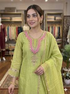 Wholesale Supply Trendy Sequence Embroidered <b>Kurta</b> Set with Real Mirror Work Designer Ethnic Outfit <b>for</b> <b>Women</b> Party Wear Wedding - Product Image 5