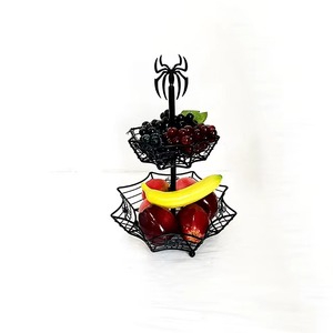 Tazón de Dulces en Forma de Telaraña, Decoración Metálica de Halloween para Interiores, Acabado Negro, Duradero, Decoración para Fiestas de Adultos - Product Image 4