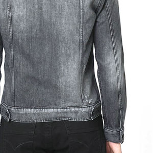 Nouveauté : Vestes en jean pour hommes, hiver, logo sur le devant, personnalisable, haute qualité, grandes tailles, décontractées, en coton - Product Image 5