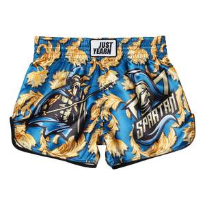 Pantalones Cortos de Muay Thai para Hombre, Estampado Satinado, Cintura Elástica, para Entrenamiento de Gimnasio, Kickboxing, Ligeros, Coloridos - Product Image 1