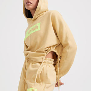 Sudadera con Capucha Oversize Personalizada OEM para Mujer, Sudadera Casual Lisa, Sudadera con Capucha Unisex de Moda para Mujer, de Gran Gramaje - Product Image 1