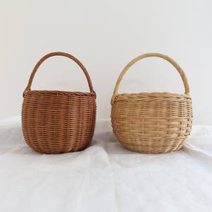 Cestas de ratán tejidas a mano en múltiples formas, vendedor mejor valorado, venta al por mayor, juego de cestas de regalo de alta calidad - Product Image 5