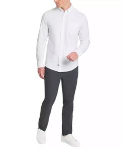 เสื้อเชิ้ตทรงสลิมฟิตแขนยาวติดกระดุมสำหรับผู้ชายสีขาวธรรมดา | Kenneth Cole - Product Image 3