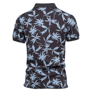 เสื้อโปโลแขนสั้นผู้ชายสไตล์ใหม่ขายส่ง เสื้อลำลองพิมพ์ลายซับลิเมชั่น ใส่สบาย ระบายอากาศได้ดี ราคาถูก - Product Image 3