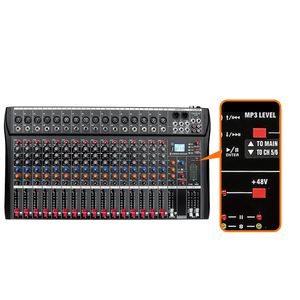 Consola Mezcladora de Audio Digital Inalámbrica de 16 Canales para Estudio en Vivo, con Alimentación USB, Interfaces MIDI XLR, Amplificador (110V/220V) - Product Image 5