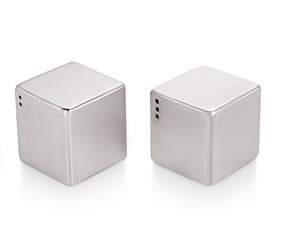 Salières et poivrières cubiques en acier inoxydable résistant à la rouille (sel et poivre) - Product Image 3