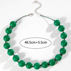 Collares Hechos a Mano con Cuentas de Resina Ajustables, Collar de Cuerda para Clavícula para Mujeres y Hombres, Joyería Étnica para Fiestas, Vacaciones y Regalos - Product Image 3
