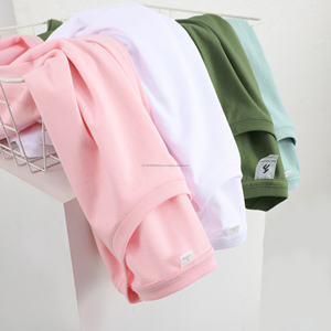 OEM Bulk Multicolor T-<b>shirts</b> Unisex Casual Sport Wear for Summer Blank Short Sleeve O-neck Knitted Unisex Summer - Product Image 1