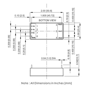 Convertidor de CC a CC de 15V 2.666A 40W con Entrada Ultra Ancha de 8.5~160V, Relación de Entrada 18:1, Encendido/Apagado Remoto Lógico Positivo con Función de Bus - Product Image 3