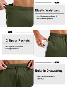Shorts en maille respirants pour hommes, couleur unie personnalisée, haute qualité, service OEM, nouvelle collection 2026, taille adulte, faible MOQ - Product Image 6