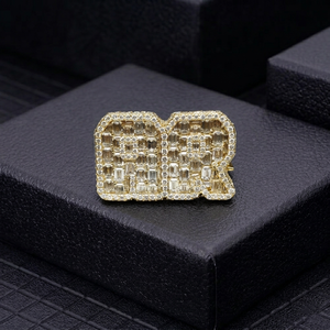 14K Multi-Tone Gold Lab Grown Diamond Studded Trio Ring Set for Women Rhodium Plated Classic Engagement Rings Brilliant Cut - Product Image 3