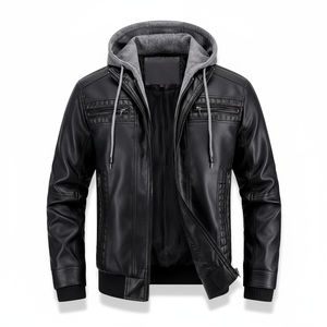 Unisex Sheep Skin Leather Winter <b>Jacket</b> Letter Waterproof Windproof High Quality Latest Design Casual Comfortable Professional - Product Image 1