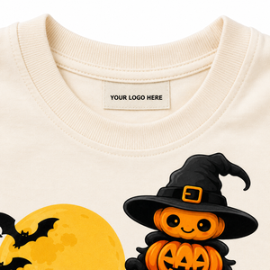 Conjunto de Camiseta y Pantalones Cortos de Halloween para Bebés Unisex al por Mayor, Camiseta de Manga Corta con Gráfico de Calabaza y Bruja de Halloween con Pantalones Cortos Casuales - Product Image 4